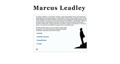 Desktop Screenshot of marcusleadley.com