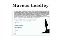 Tablet Screenshot of marcusleadley.com